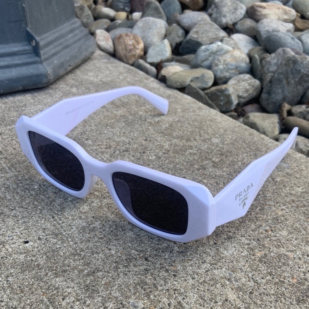 Prada White Sunglasses